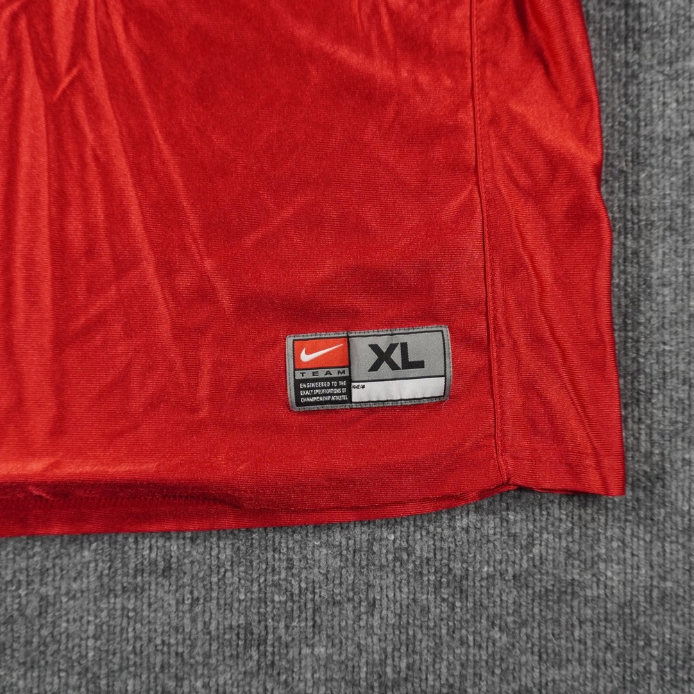 Nike Basketball Jersey Mens Xl Red Valentine 30 Tackle Twill V-Neck Sleeveless View 4